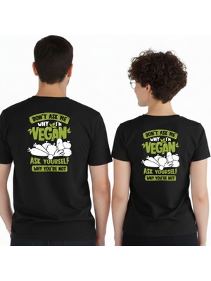 Etoile Studio Vegan Tasarım Unisex %100 Pamuklu Oversize Grafik Baskılı Bisiklet Yaka Tişört