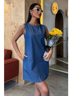 Aesco Sırt Bağcıklı Tensel Elbise 2880