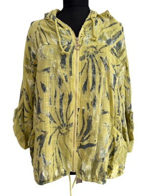 Phuti %100 Coton Desenli Ceket