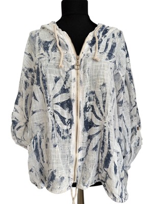 Phuti %100 Coton Desenli Ceket