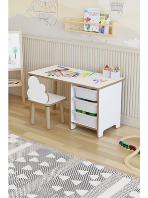 Özgürce Çocuklar Için Renkli Masa ve Sandalye Takımı, Eğlenceli Aktivite Alanı