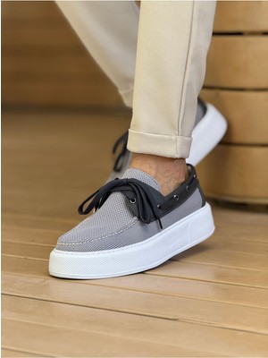 Mooien MN2602 - Triko Erkek Ayakkabı Antrasıt