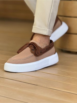 Mooien MN2602 - Triko Erkek Ayakkabı Taba