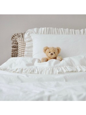 Özgürce Organik Fırfırlı Çocuk ve Bebek Nevresim Takımı, Oeko-Tex Sertifikalı