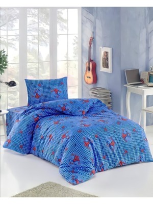 Özgürce Renkli 3 Parça Örümcek Adam Nevresim Takımı, Çocuk Odası Dekoru Için Ideal