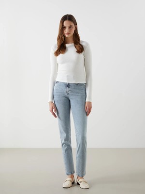 Lc Waikiki Yeni Sezon Mom Fit Kadın Jean Pantolon