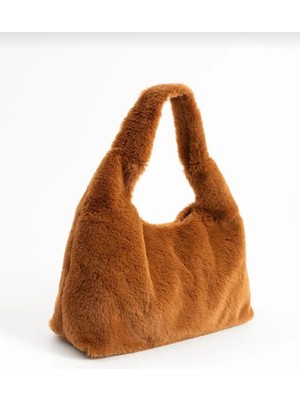  omuz el kol peluş yumuşak ve hafif kadın çantası