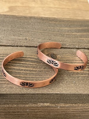 Aida Jewelss 2 Adet El Yapımı Saf Bakır Bilekik , Ayarlanabilir Ölçü 2li Bakır Bileklik