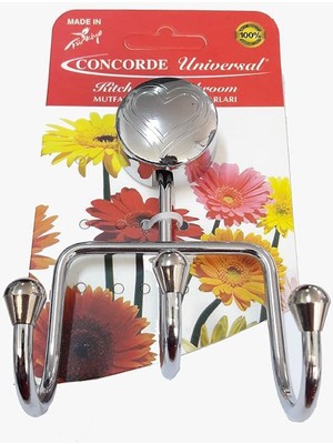 Mestore Concorde 3 Lü Krom Askılık - 9996670029865