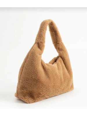  omuz el kol peluş yumuşak ve hafif kadın çantası