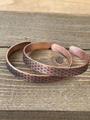 Aida Jewelss 2 Adet El Yapımı Saf Bakır Bilekik , Ayarlanabilir Ölçü 2li Bakır Bileklik