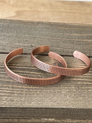 Aida Jewelss 2 Adet El Yapımı Saf Bakır Bilekik , Ayarlanabilir Ölçü 2li Bakır Bileklik