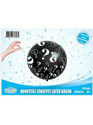 Doğaberen Cinsiyet Belirleme Balonu 45CM 18INÇ Erkek Bebek