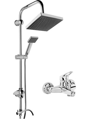 Sedoa Robot Tepe Duş Sistemi Çok Fonksiyonlu Yağmurlama Duş Seti Aç Kapa Banyo Bataryalı