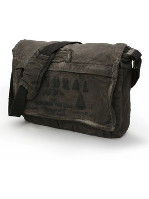 Cappadocia Vintage 4028 Salaş Omuz Çantası Pamuk Kanvas Postacı 15.6 Laptop Okul Seyahat Günlük Vintage Retro