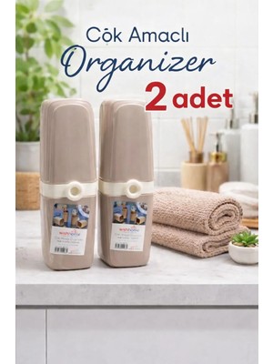 Çok Amaçlı Organizer Seyahat Tipi Aksesuar Taşıma Gözlük Diş Macunu Diş Fırçası Saklama Kutusu