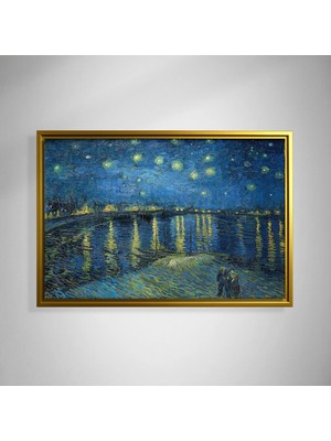 Rhone Üzerinde Yıldızlı Gece (1888) – Vincent Van Gogh