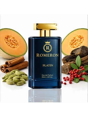 Romeron 410 Platin 50 ml Erkek Parfüm EDP Aromatik Fresh Koku Hediye Seçeneği