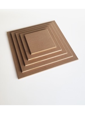 Yegane Concept Ham Mdf, Boyanabilir, 5 Boy, 10 mm Kalınlık, Düz Kare Pano