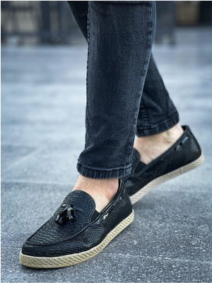 İsmiyle Al CH141 - Ht Croco Erkek Ayakkabı Sıyah