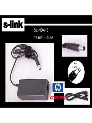 İsmiyle Al S-Lınk SL-NBA15 18.5V 3.5A 7.4*5.0mm Notebook Adaptörü