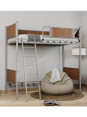 Missidea Prizma Ayrılabilir Modern Metal Ranza Gri 90X190 cm