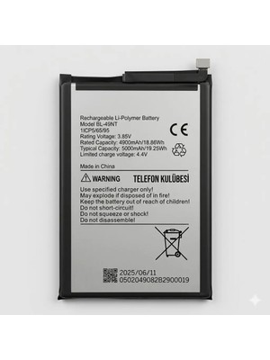 Telefon Kulübesi Infinix Smart Go 2 Uyumlu Batarya Pil BL-49NT