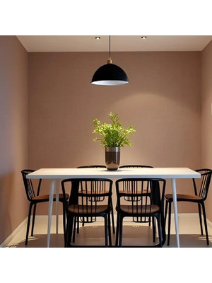 Riolight Riolıght Rustik,vintage1,retro Cafe,mutfak,odalar Için Siyah 1XE27 Duylu Metal Sarkıt Avize ÇAP:40CM