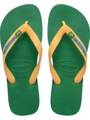 Havaianas Brasil Logo Green Unisex Terlik 43-44