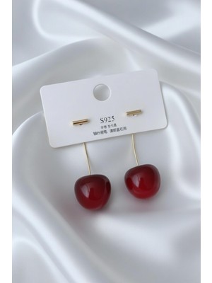 Jade'm Gold Gold Renk Kiraz Model Kadın Küpe