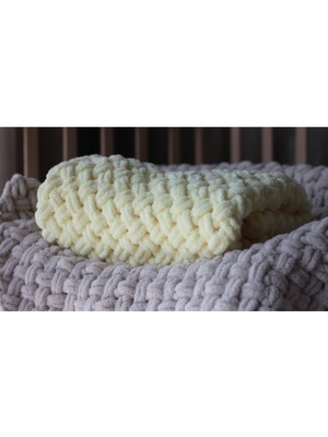 Özgürce El Örgüsü Bebek Battaniyesi, Yumuşak ve Renkli, El Yapımı, Rahat Kullanım