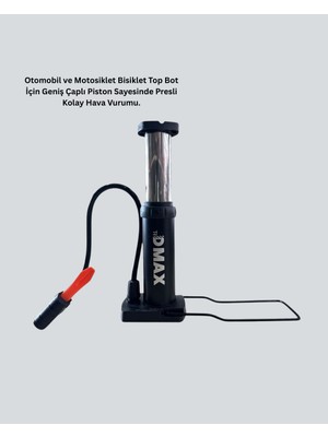 Astraltech Ayakla Kullanılan Hava Pompası Araç ve Bisiklet İçin Uygun