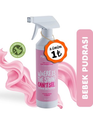 Metapet Bebek Pudrası Kokulu Leke Çıkarıcı, Yüzey Temizleyici, Halı, Koltuk, Ayakkabı Temizleme Spreyi, 500 ml