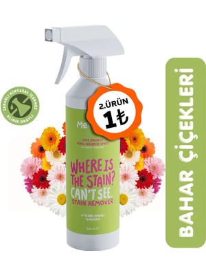 Metapet Çiçek Kokulu Leke Çıkarıcı, Yer Yüzey Temizleyici, Halı, Koltuk, Ayakkabı Temizleme Spreyi, 500 Ml