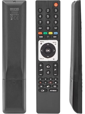 Starseven TS4187R-2 / 3D Metalik Guide Tuşlu LCD LED Tv Kumandası