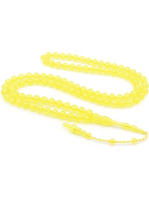 Murty99 Sistemli Sığırcık Kesim 99 Luk Sarı Toz Kehribar Tesbih