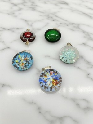 Anka Select Doğal Murano Cam El Işi Otantik Zarif Kolyeucu 1 Adet