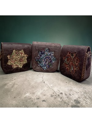 Öykücanbu Otantik Terme Süet Kumaşaskılı Yıldız Çanta