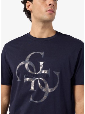 Guess M6RI03I3Z14 Ss Bsc Shimmer Quatt Erkek Tişört