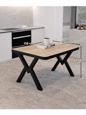 Avenza Living Modern 70X110 Yemek Masası | Minimal Tasarım Mutfak & Balkon Masası