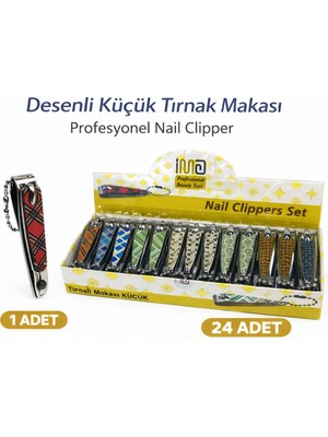 İsmiyle Al Profesyonel Küçük Tırnak Makası Desenli Nail Clipper