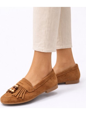 Dadwolf Süet Loafer Babet Boncuk Detaylı – Rahat Hafif Günlük Ayakkabı