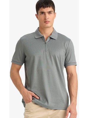 Defacto Erkek T-Shirt F9857AX/GN1083 Green