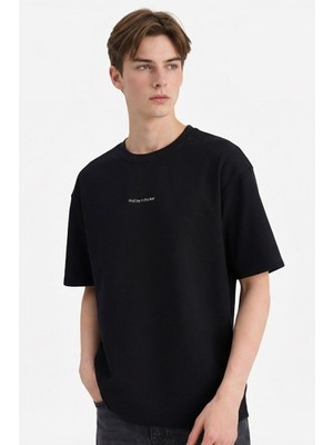Defacto Erkek T-Shirt D5875AX/BK81 Black