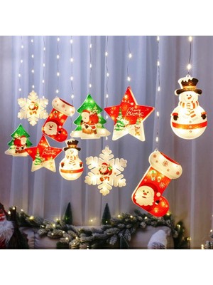 Oktay Sesal Noel Salkım LED Işık Yılbaşı Işıkları Salkım Işık 3.20 Metre Gün Işığı LED Işık Fişli Eklemeli
