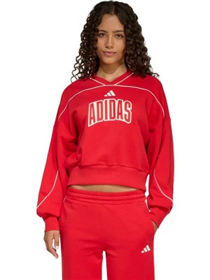 Adidas  Çocuk Kırmızı  Sweatshirt Jg Std Swt KD3451