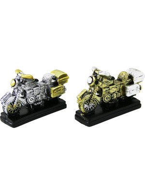 Go İthalat Motor Vintage Dekoratif Biblo - Renkli 6.5X8CM Reçine (5332)