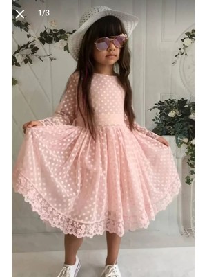 Diamondstar Kız Çocuk Parti Kıyafeti Dogum Günü ve Gösteri Kostümü Elbisesi 2/13 Yaş