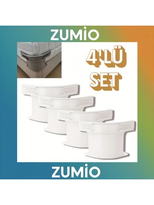 Zumio Nevresim Çarşaf Tutucu Aparat 4’lü Set – Yatak Çarşaf Sabitleyici Klips – Kaymaz Lastikli Nevresim Sabitleme Aparatı – Pratik Yatak Düzeltici