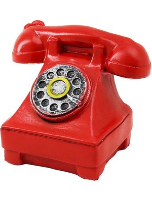 Go İthalat Ankesörlü Telefon Vintage Dekoratif Biblo 12X7.5CM Reçine (5250)